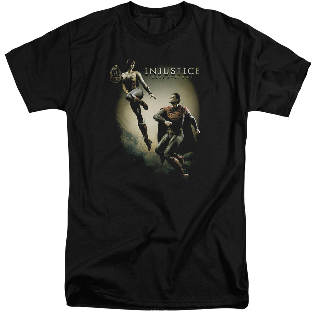 Injustice Gods Among Us Battle Of The Gods Mens Tall T Shirt Black Officially Licensed