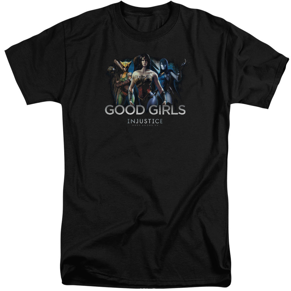 Injustice Gods Among Us Good Girls Mens Tall T Shirt Black Officially Licensed