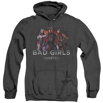 Injustice Gods Among Us Bad Girls Heather Mens Hoodie Black