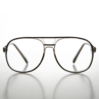 Pretend Aviator Clear Lens Vintage Glasses - Urkel