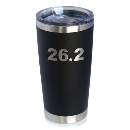 26.2 Marathon - Insulated Coffee Tumbler Cup with Sliding Lid - Stainless Steel Insulated Mug - Gifts for Marathon Runners Men & Women