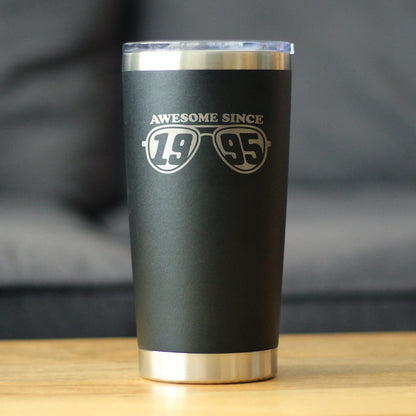 Awesome Since 1995 Insulated Coffee Tumbler with Sliding Lid 30th Birthday Gift Ideas 20oz Stainless Steel Tumbler
