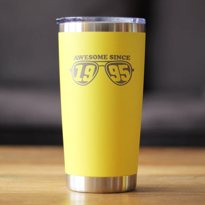 Awesome Since 1995 Insulated Coffee Tumbler with Sliding Lid 30th Birthday Gift Ideas 20oz Stainless Steel Tumbler
