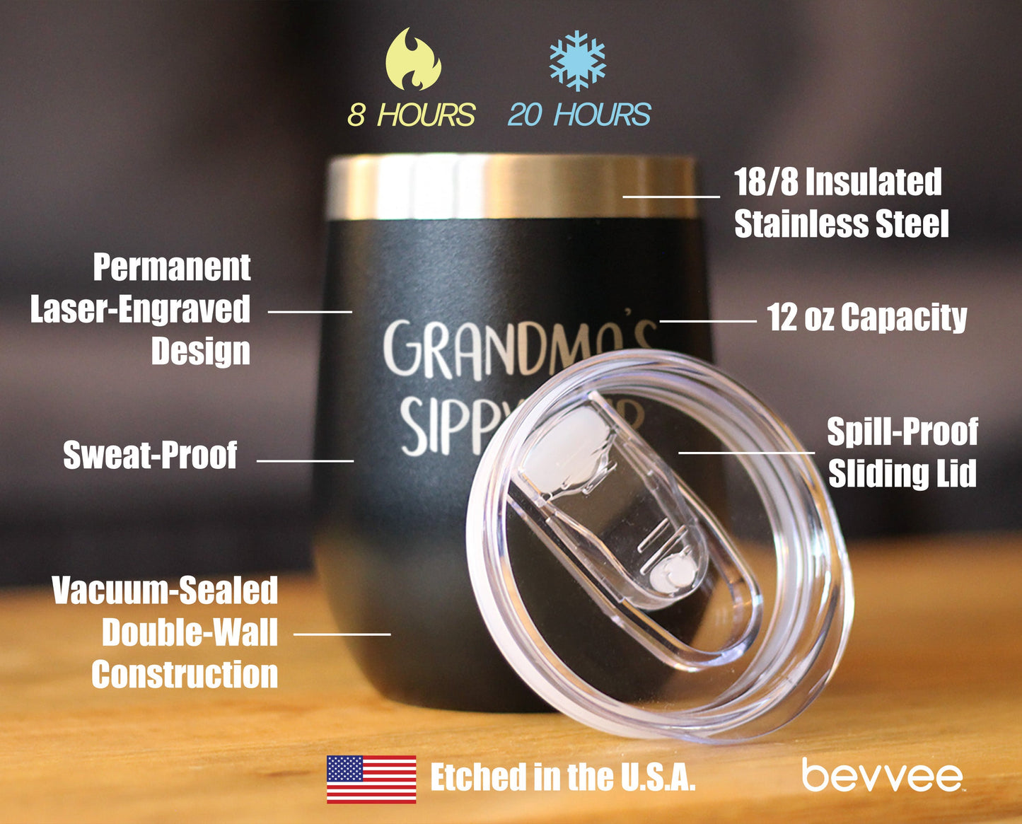 Grandma's Sippy Cup - Wine Tumbler