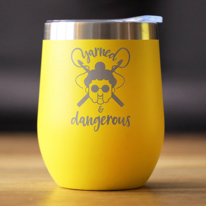 Yarned & Dangerous - Wine Tumbler