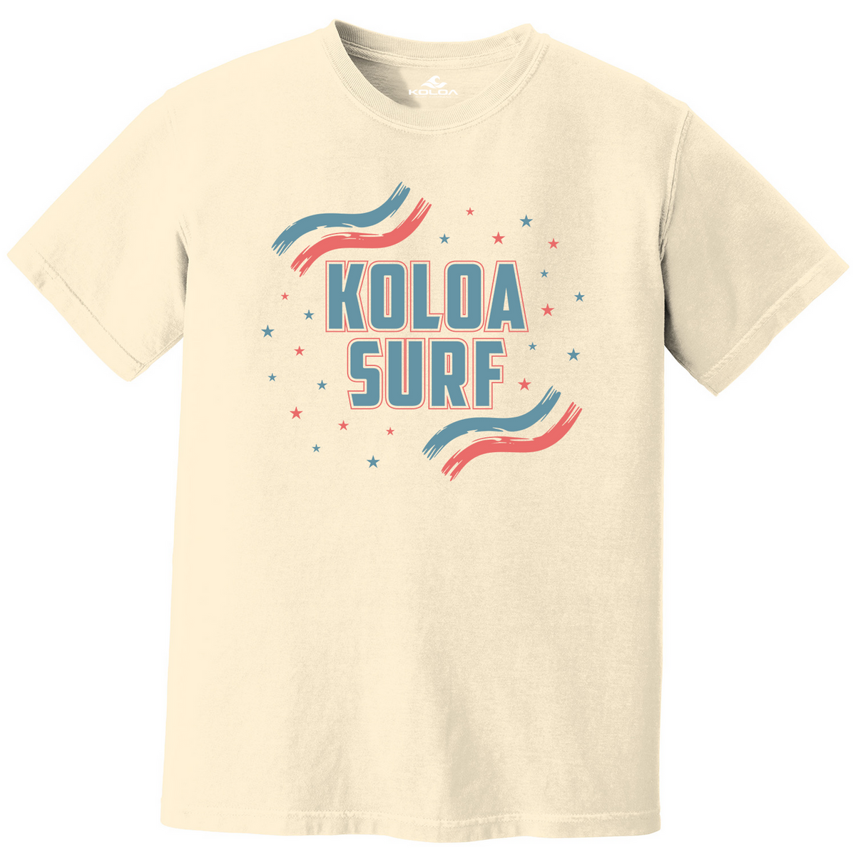 Koloa USA Stripes Pigment Dyed  T-Shirt