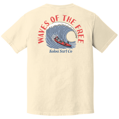 Koloa Waves Of The Free Pigment-Dyed T-Shirt