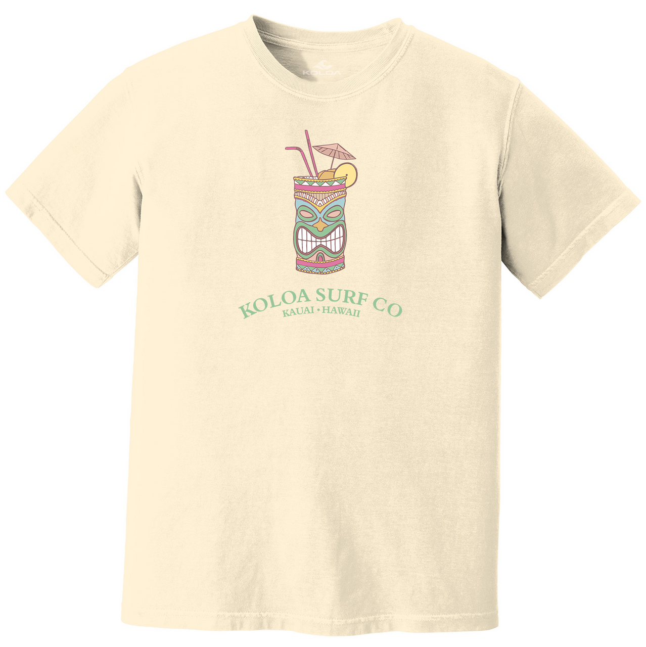 Koloa Tiki Time Pigment Dyed T-Shirt