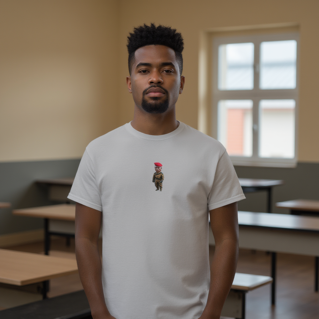 Ibrahim Traoré Fine Embroidery Unisex classic tee