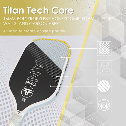 Titan Power 14MM | Thermoformed Unibody Construction | Foam Injected Walls | T700 Titan Carbon Friction Surface | Pink