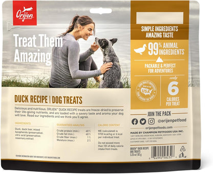 Orijen Duck Freeze Dried Dog Treats (3.25oz)