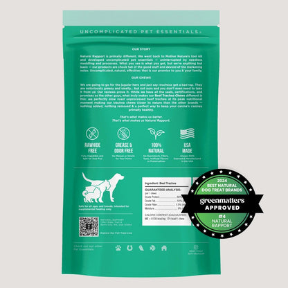 Natural Rapport The Only Beef Trachea Chews Dogs Need Dog Treats (3ct)