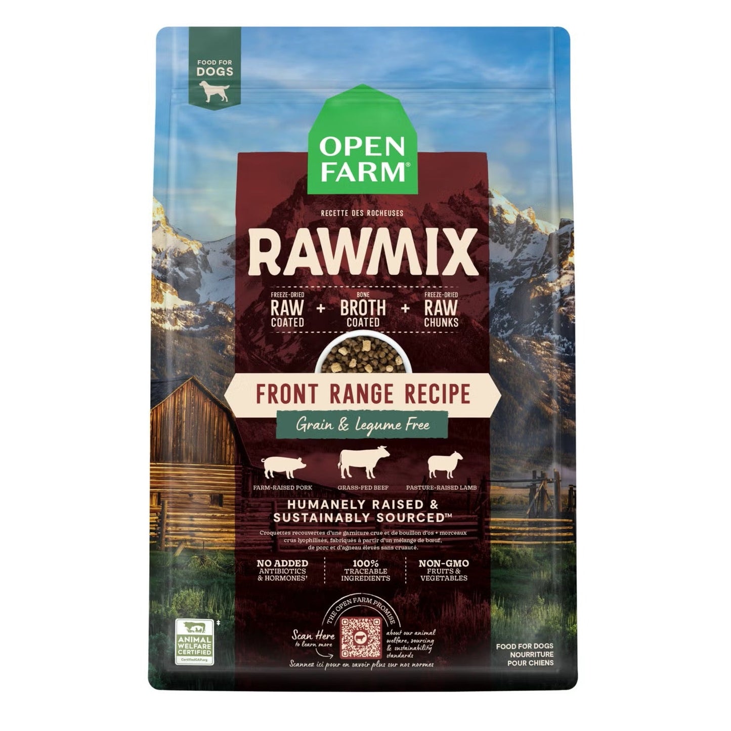 Open Farm RawMix Grain Free Front Range Dry Dog Food