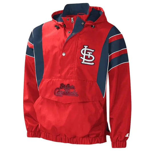 Impact St. Louis Cardinals Half-Zip Hoodie Jacket