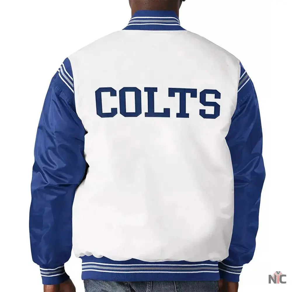 Indianapolis Colts Historic Logo Renegade Satin Jacket