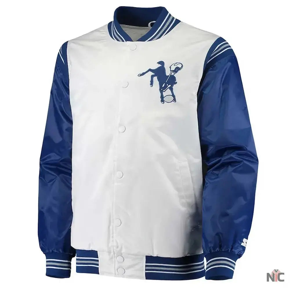 Indianapolis Colts Historic Logo Renegade Satin Jacket