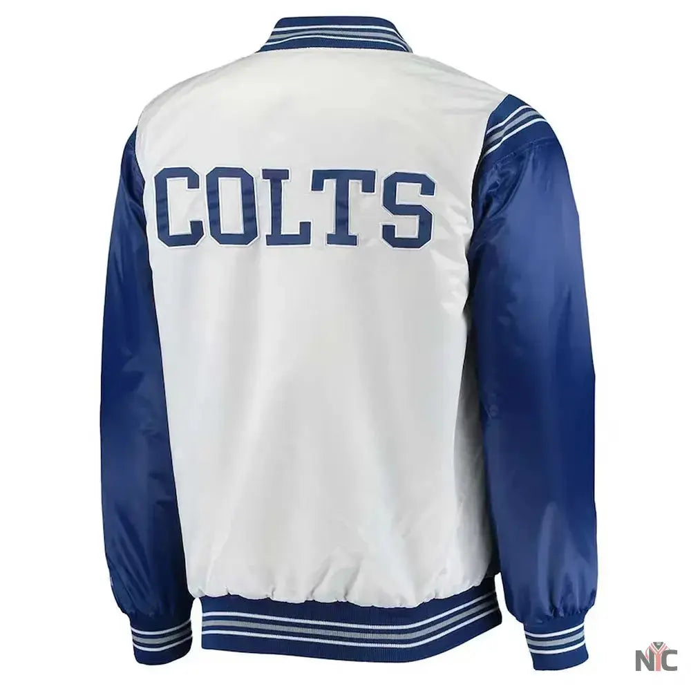Indianapolis Colts Historic Logo Renegade Satin Jacket