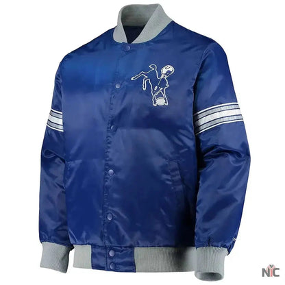 Indianapolis Colts Historic Logo Royal Satin Jacket