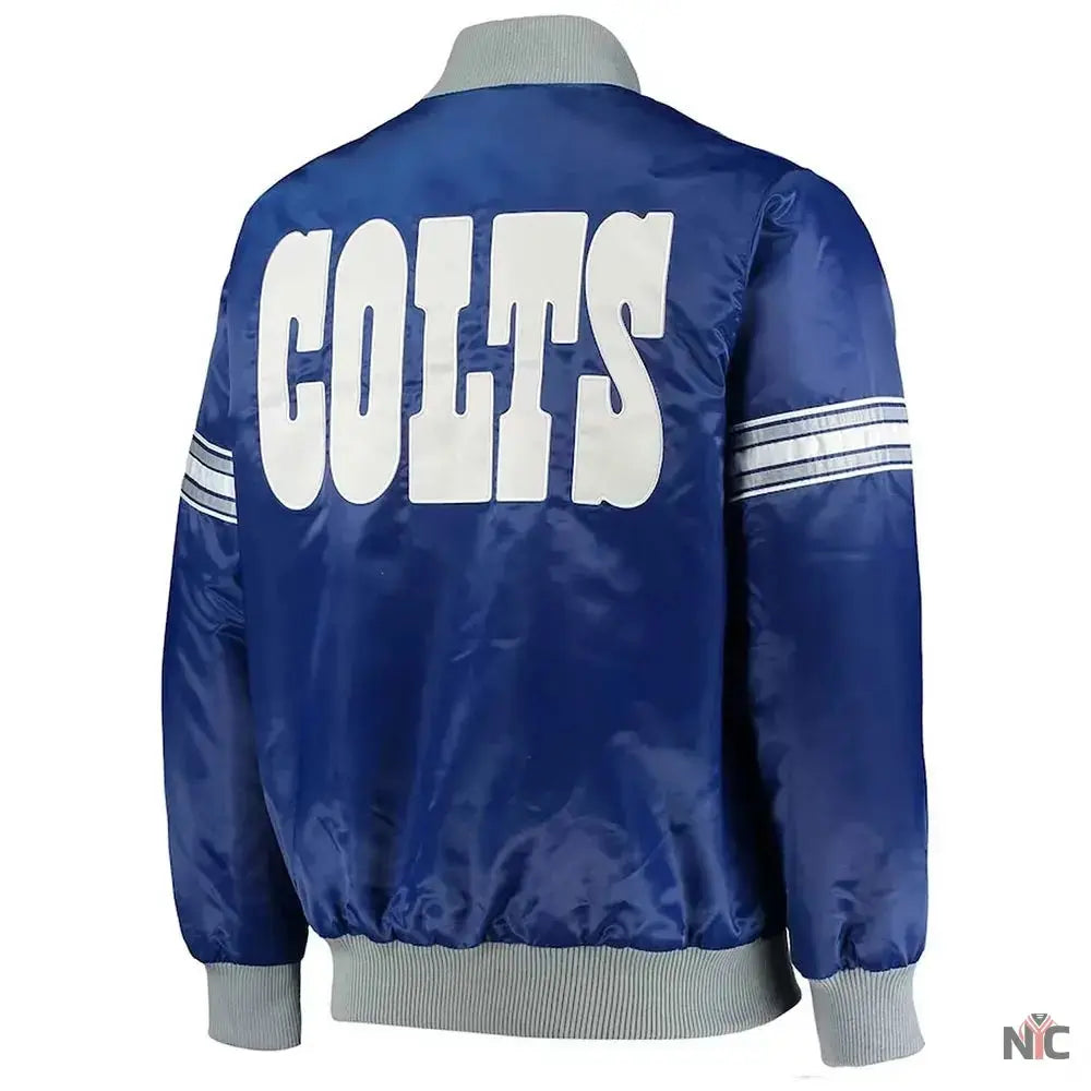Indianapolis Colts Historic Logo Royal Satin Jacket