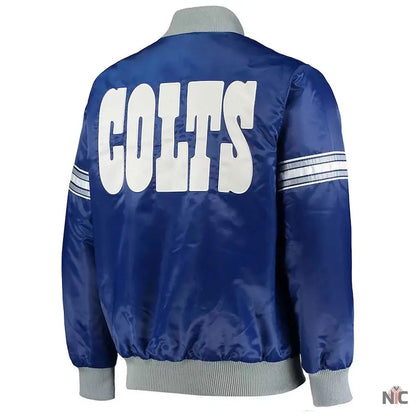 Indianapolis Colts Historic Logo Royal Satin Jacket