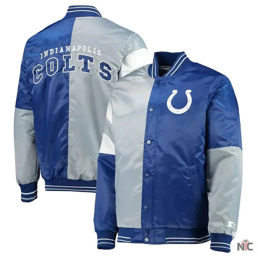 Indianapolis Colts Leader Varsity Satin Jacket