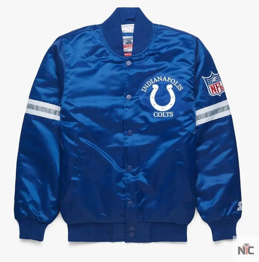 Indianapolis Colts Satin Varsity Jacket