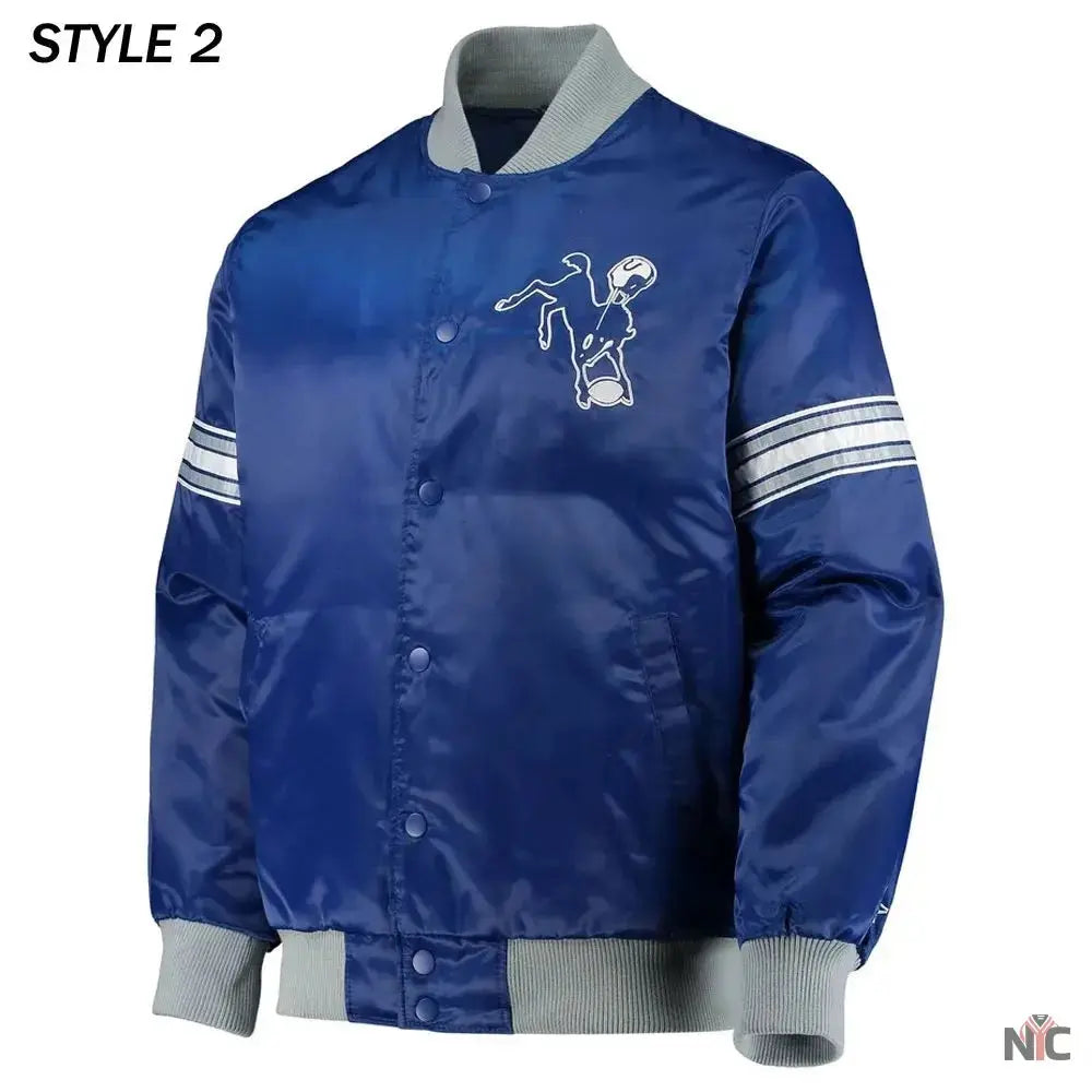 Indianapolis Colts The Tradition II Team Satin Jacket