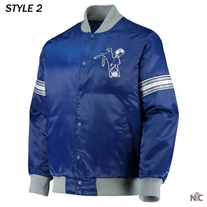 Indianapolis Colts The Tradition II Team Satin Jacket
