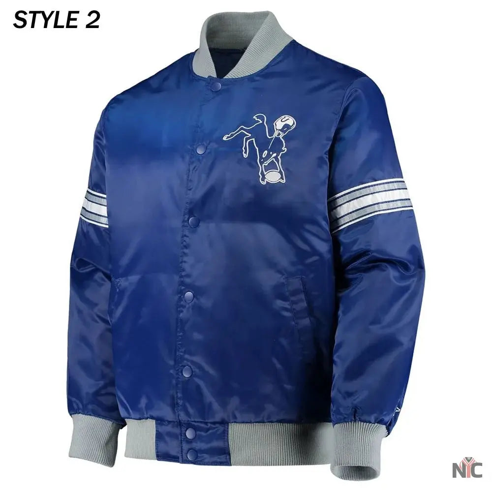 Indianapolis Colts The Tradition II Team Satin Jacket