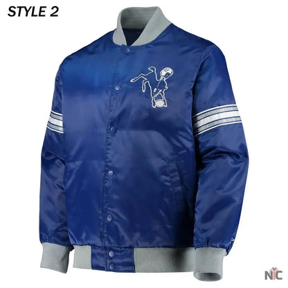 Indianapolis Colts The Tradition II Team Satin Jacket