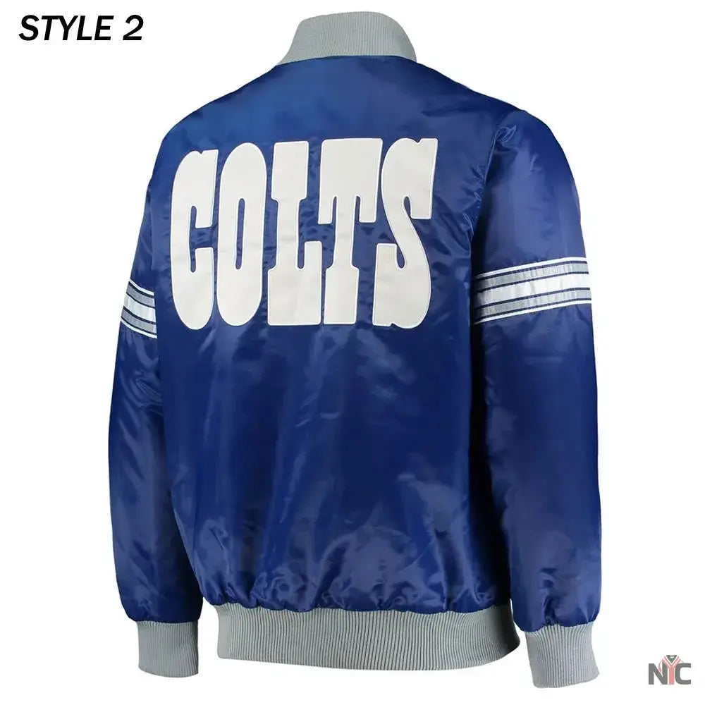 Indianapolis Colts The Tradition II Team Satin Jacket