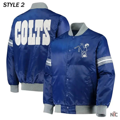 Indianapolis Colts The Tradition II Team Satin Jacket