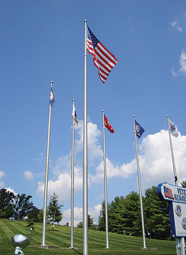 Aluminum Flagpole - Internal Cable Winch - Heavy Duty, Lifetime Warranty - Made in USA