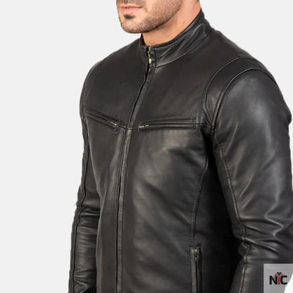 Ionic Black Leather Jacket