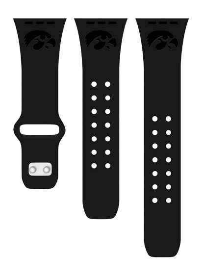 Iowa Hawkeyes Engraved Apple Watch Band
