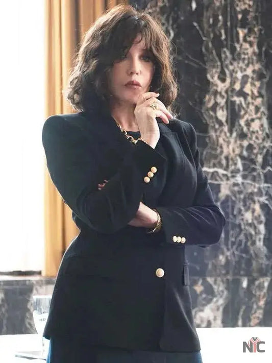 Isabelle Adjani Under a Dark Sun Black Blazer