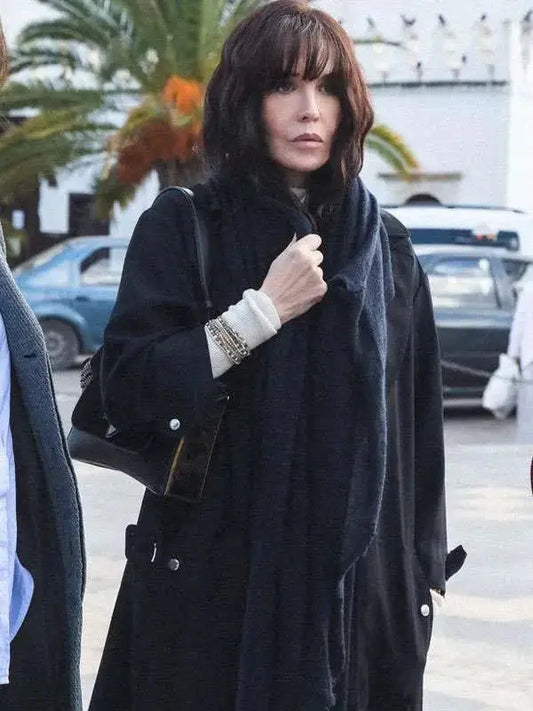 Isabelle Adjani Sisters Black Trench Coat