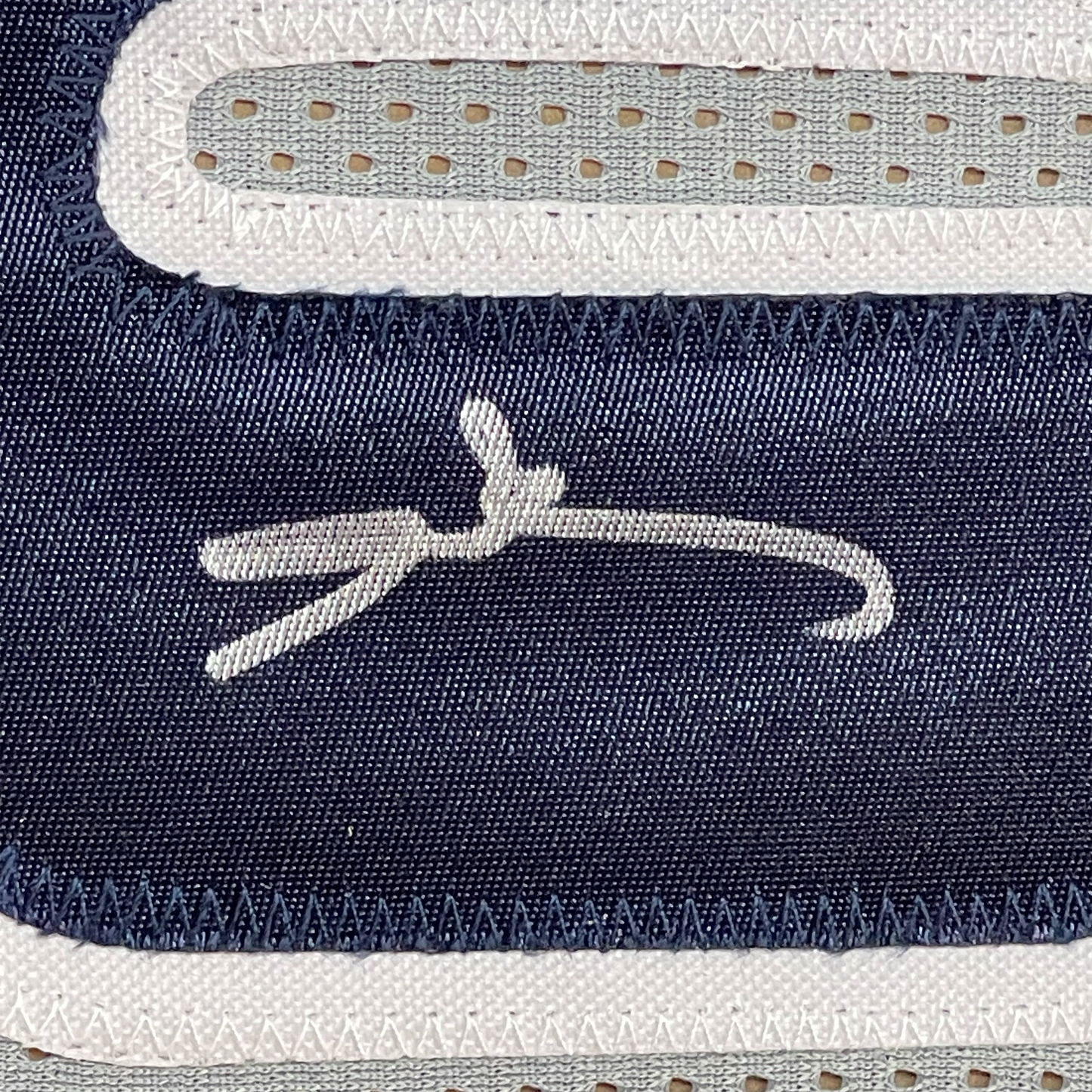 Framed Autographed/Signed Allen Iverson 35x39 Georgetown Grey Basketball Jersey JSA COA