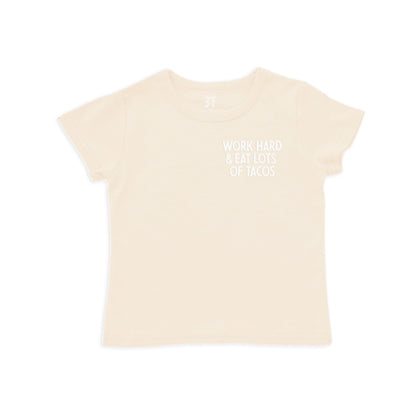 Work Hard & Eat Tacos Kids Tee