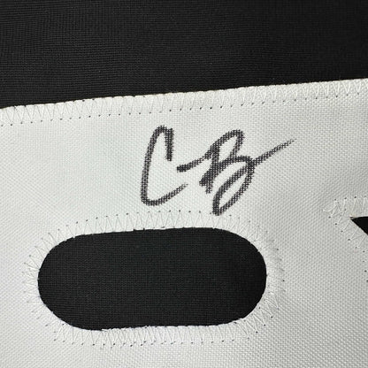 Framed Autographed/Signed Corbin Burnes 35x39 Baltimore Black City Connect Baseball Jersey Beckett BAS COA