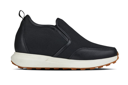 CALTO - J1433  - 3.3 Inches Taller (Black) - Casual Chunky Sole Sneaker Loafers - Triathlete Store