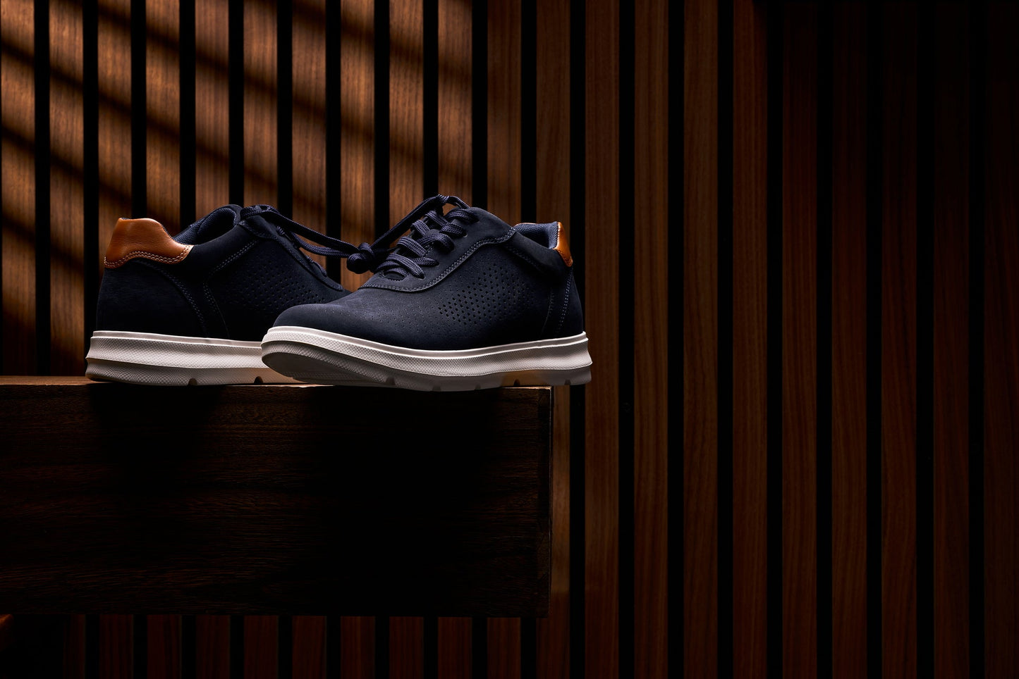CALTO - J1582  - 2.6 Inches Taller (Navy) - Lightweight Casual Walkers