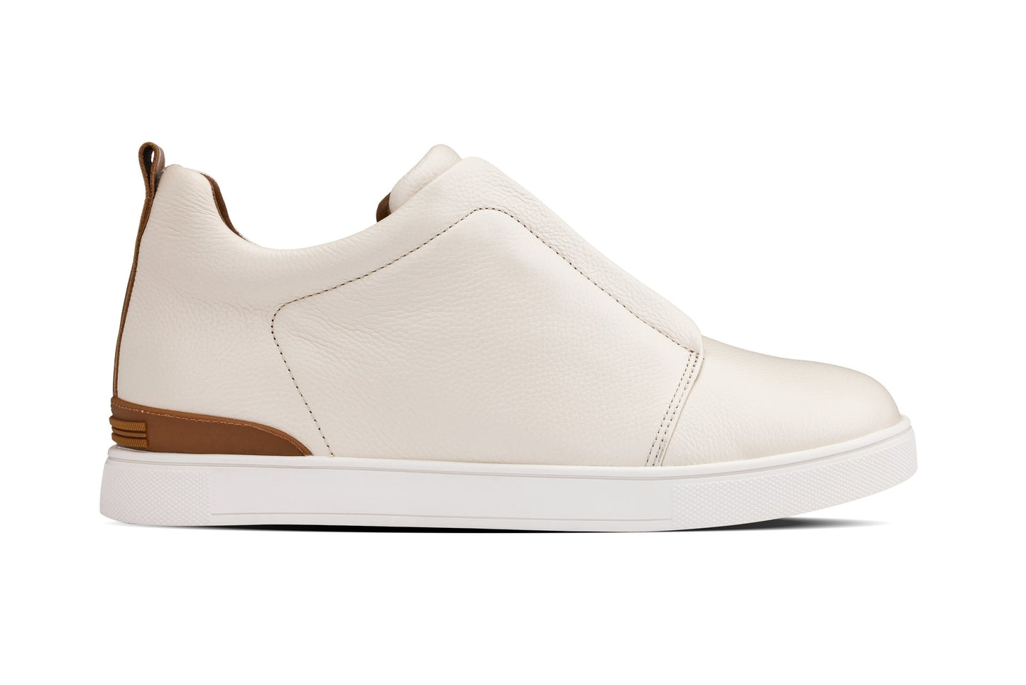 CALTO - J1933  - 2.6 Inches Taller (Off-White) - Slip-On  Snoafers - Triathlete Store