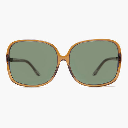 Oversized Square Sunglass with Polarized Lens - Jackie