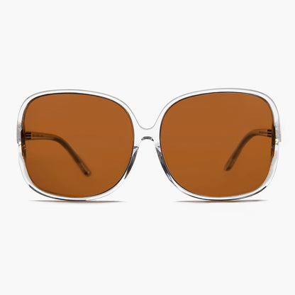 Oversized Square Sunglass with Polarized Lens - Jackie