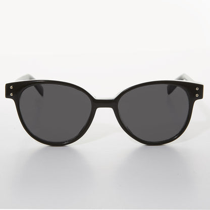Round Horn Rim Cat Eye Women's Vintage Sunglass - Jackson