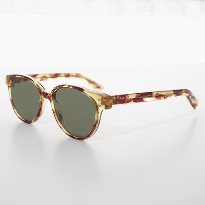 Round Horn Rim Cat Eye Women's Vintage Sunglass - Jackson