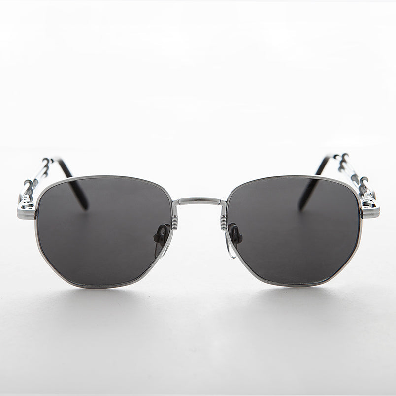 Square Vintage Sunglass with Industrial temples - Jagger