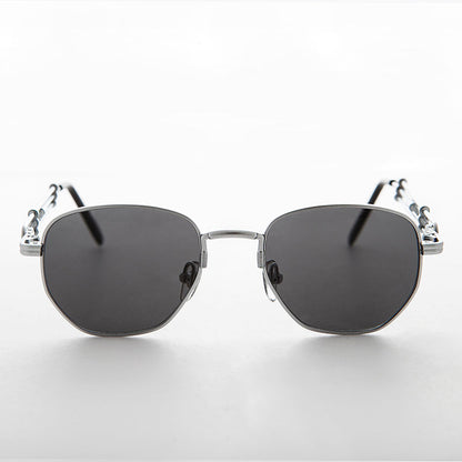 Square Vintage Sunglass with Industrial temples - Jagger