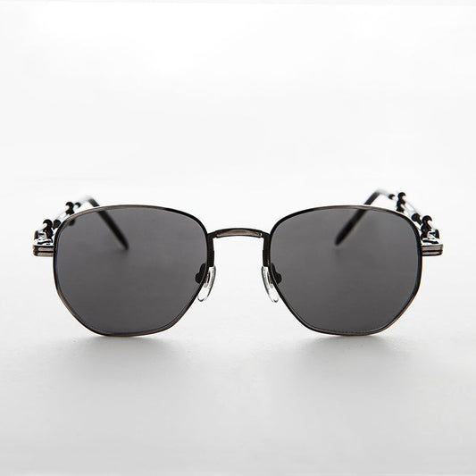 Square Vintage Sunglass with Industrial temples - Jagger